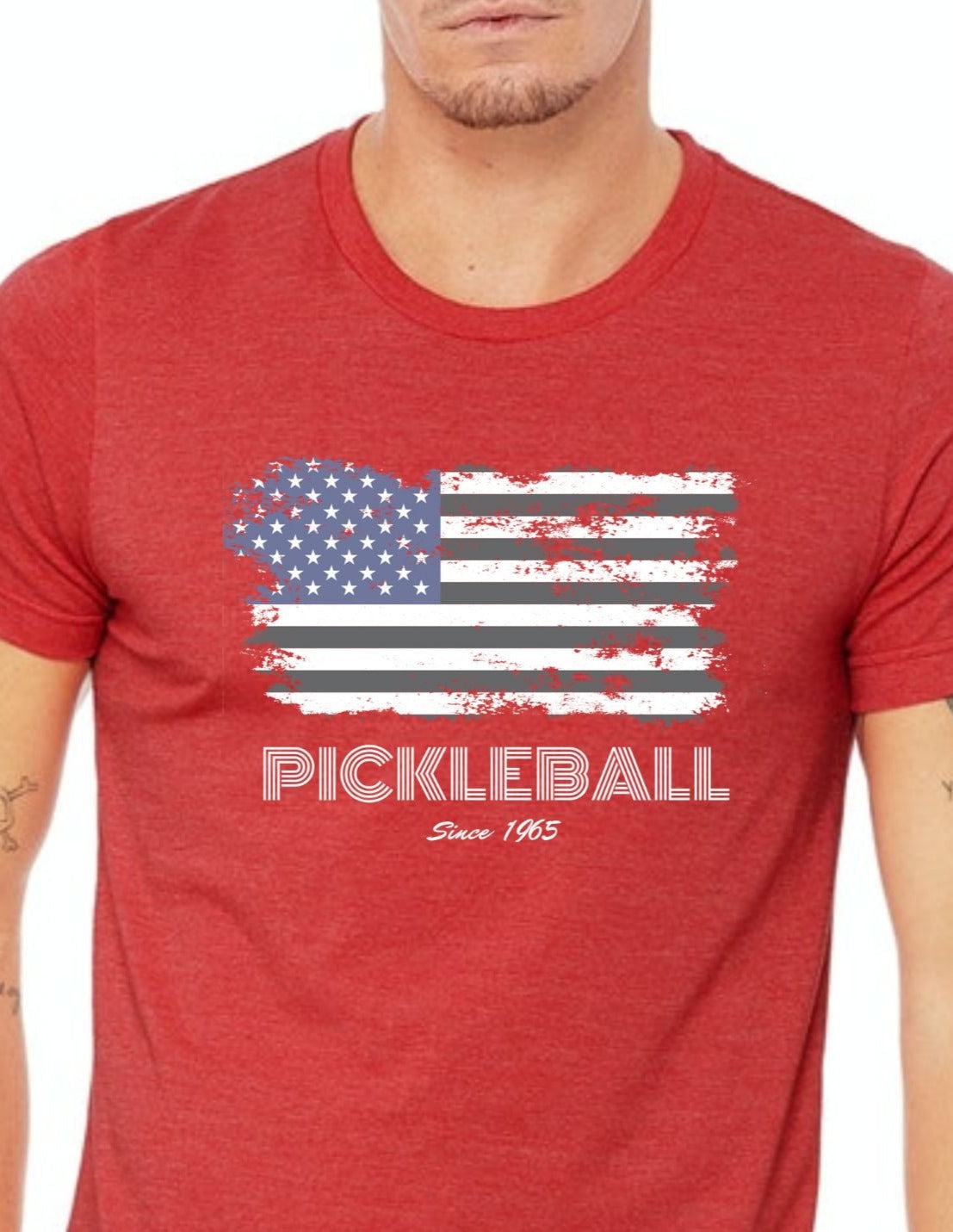 Super cool looking Unisex American Flag Pickleball Since 1965 Premium T-Shirt