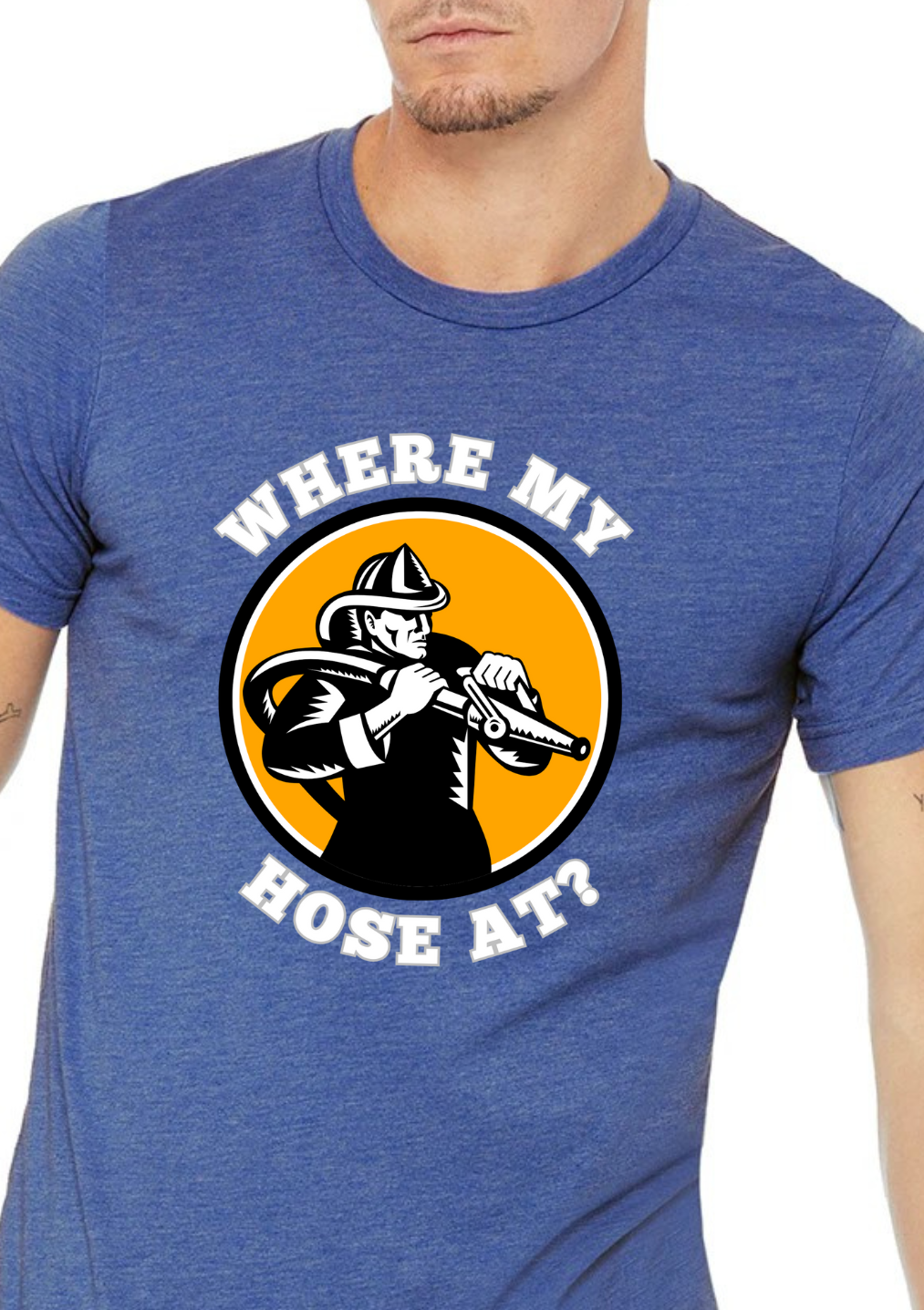 Funny, witty Unisex Where My Hose At? Premium T-Shirt