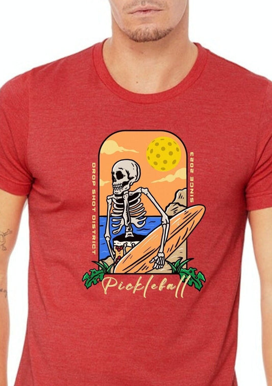 Gorgeous, unique Unisex Pickleball Skeleton Premium T-Shirt