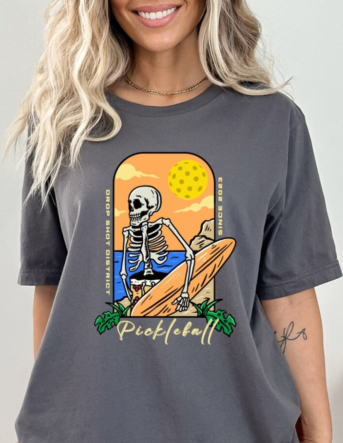 Unisex Pickleball Skeleton Premium T-Shirt