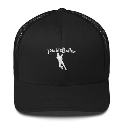 PickleBaller Embroidered Pickleball Trucker Hat