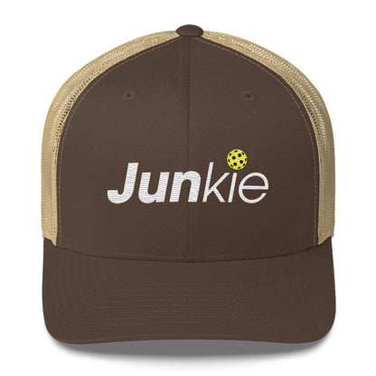 Pickleball Junkie Embroidered Pickleball Trucker Hat