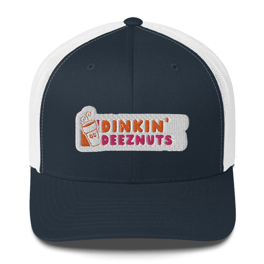 Dinkin' Deeznuts Funny Embroidered Pickleball Trucker Hat | Dinking