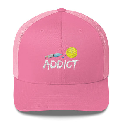 Pickleball Addict Embroidered Pickleball Trucker Hat