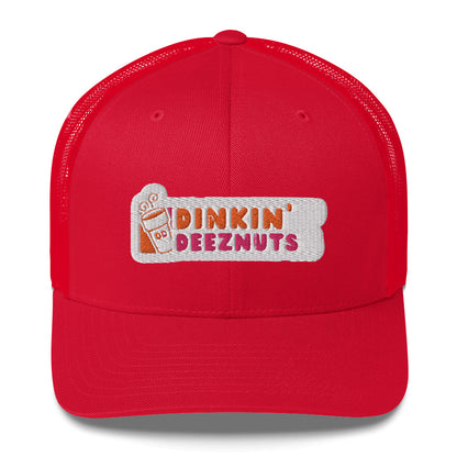 Dinkin' Deeznuts Embroidered Pickleball Trucker Hat