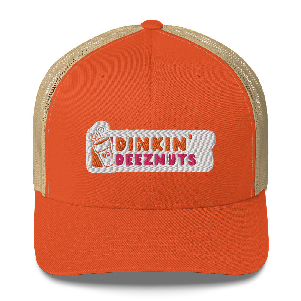 Dinkin' Deeznuts Funny Embroidered Pickleball Trucker Hat | Dinking